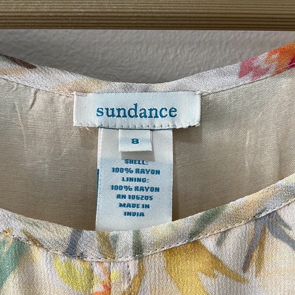 Sundance Botanical Sleeveless Asymmetrical Hem Floral Maxi Dress in size 8 - Picture 6 of 10